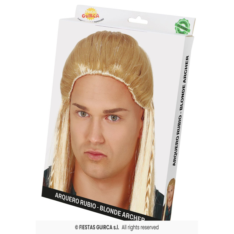 Peluca Rubia Arquero En Caja