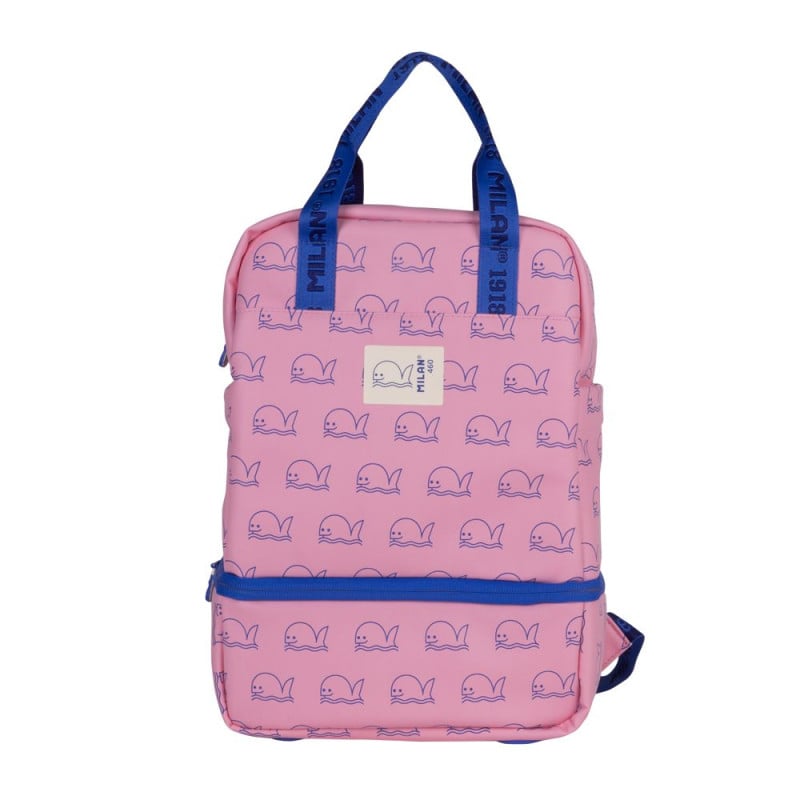 Mochila Infantil Compartimento Isotérmico Rosa Milan