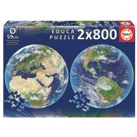 2x800 Planeta Tierra Round Puz
