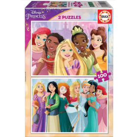 Puzzle 2x100 Disney Princess
