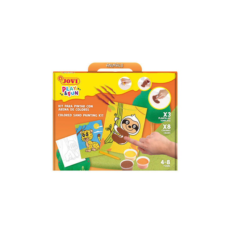 Kit Pintar Con Arena De Colores Animales