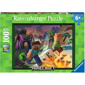 Puzzle Monster Minecraft 100 Pzs De Ravensburger