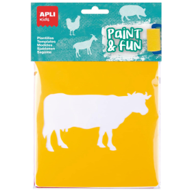 Plantillas Animales Granja 6 Ud De Apli