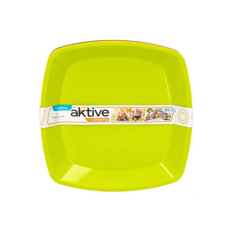 Pack 4 Platos Picnic Colores