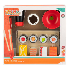 Woomax Set de Sushi de Madera 14 Piezas