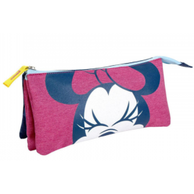 Estuche 3 Compartimentos Minnie
