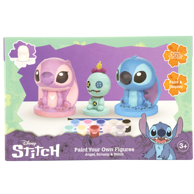 Stitch 3 Figuras De Escayola Para Pintar De CyP Brands