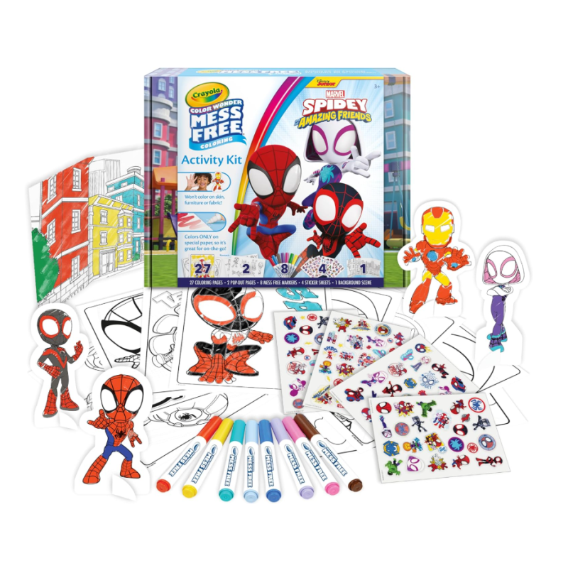 Colorea Sin Manchas Color Wonder Spidey De Crayola