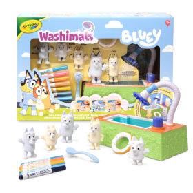 Washimals Bluey Set 4 Mascotas Y Piscina De Crayola