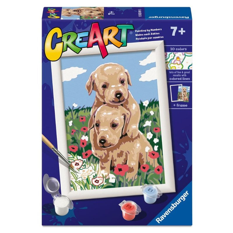 Pintar Por Números CreArt Golden Retriever