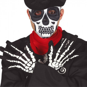 PAR DE GUANTES ESQUELETO 25 CM