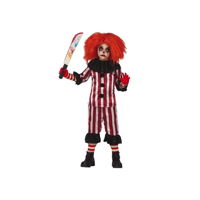 DISFRAZ PAYASO ASESINO INFANTIL T 3-4 AÑOS