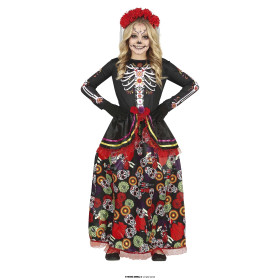 Disfraz Catrina Infantil 5-6 Años