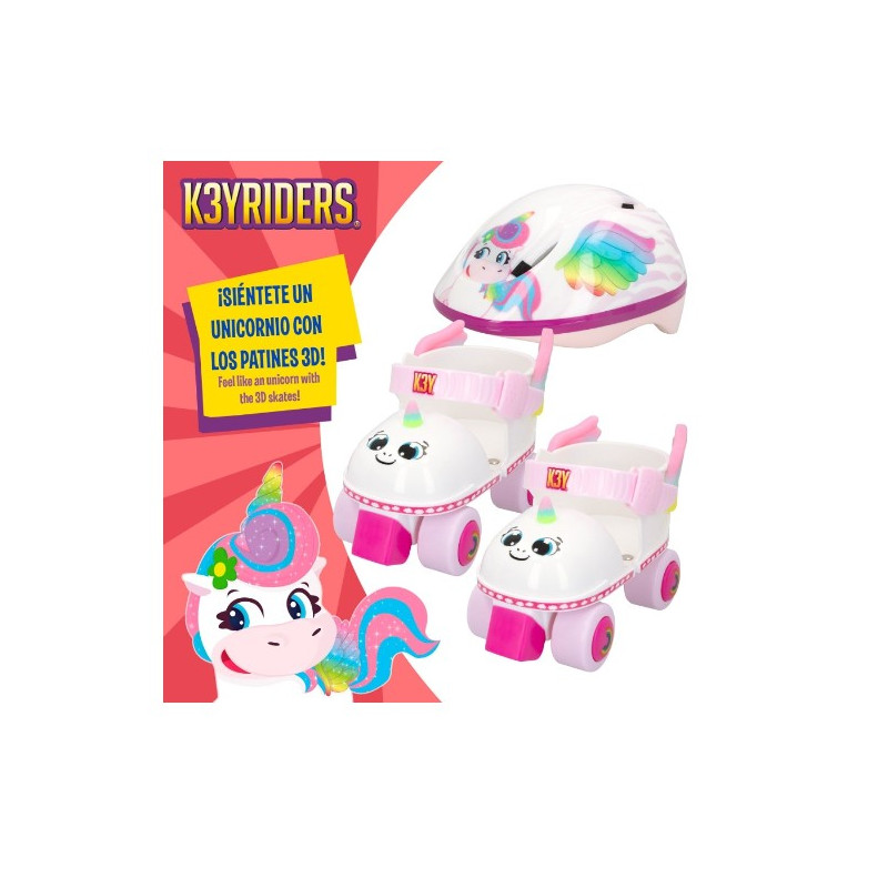 Keyriders Combo Patines y Casco 3D