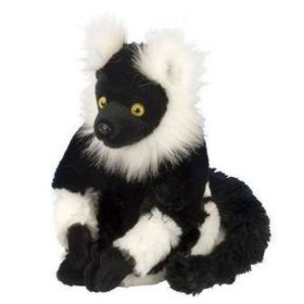 Peluche Mini Lémur Blanco y negro