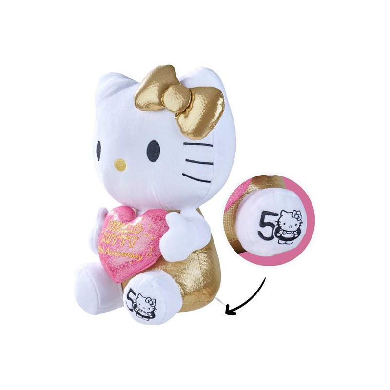 Peluche Hello Kitty 30 Cm 50 Aniversario