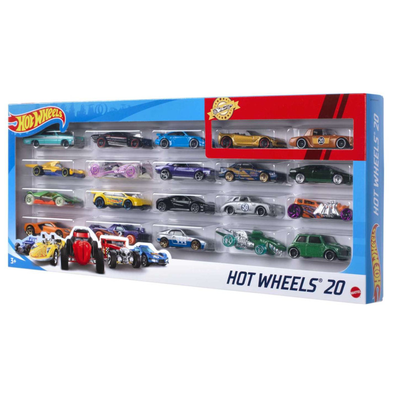 PACK 20 VEHICULOS HOT WHEELS
