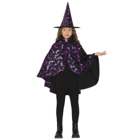 Set Bruja 50 cm Negro/Lila Infantil